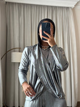 Dripping Blouses  Metallic Silver